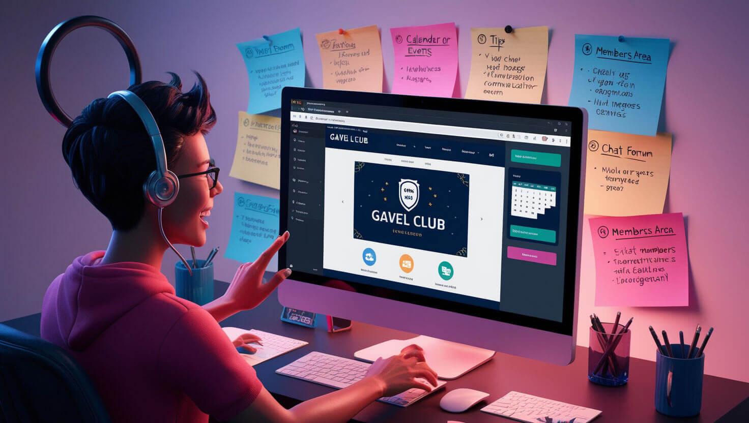 How to Build a Gavel Club Website - Essential Features and Tips