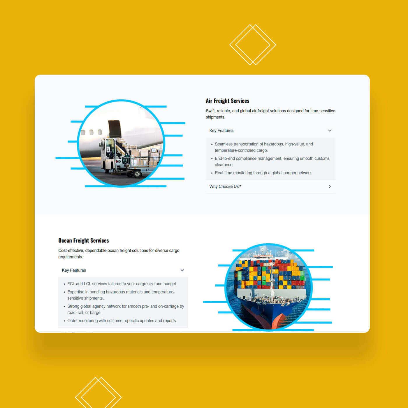 Freight & Logistics Web Design