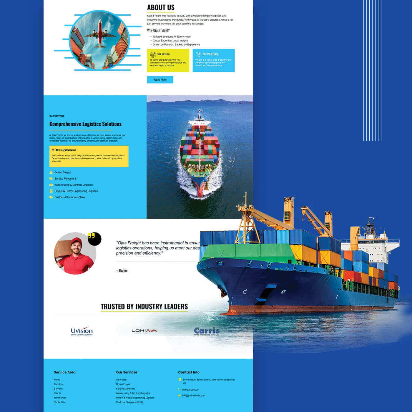 Freight Solutions Web Design