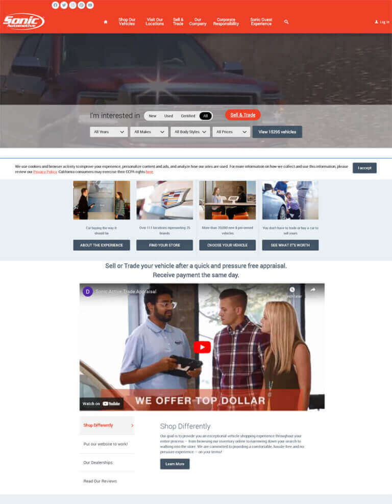 sonic-auto-motive -Buy Car Selling Car Design Inspiration